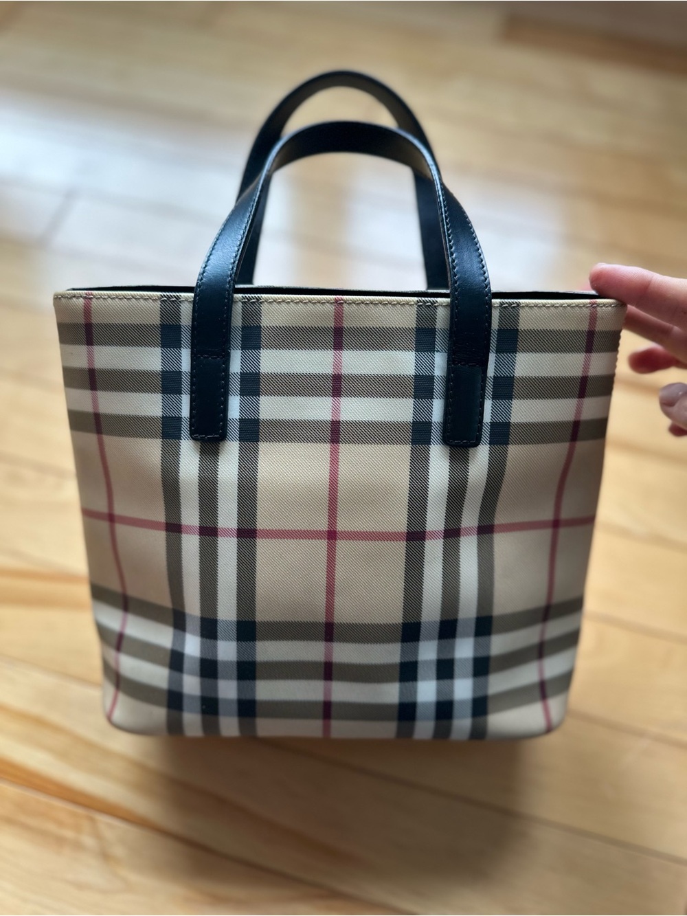Authentic Burberry Nova Check Mini Tote Bag